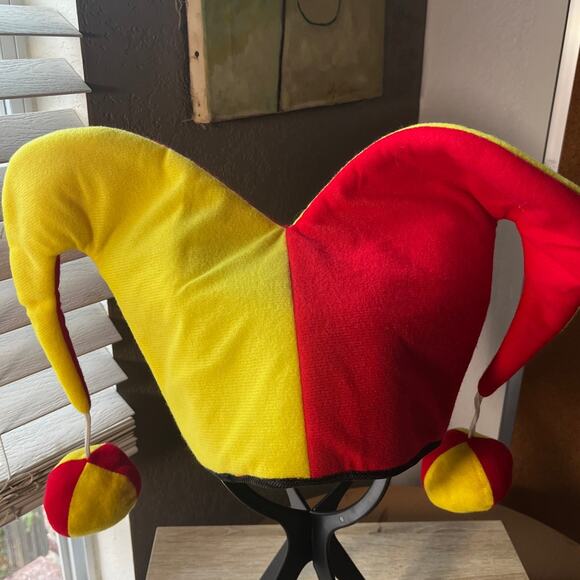 Red and Yellow Jester Hat - Picture 1 of 4